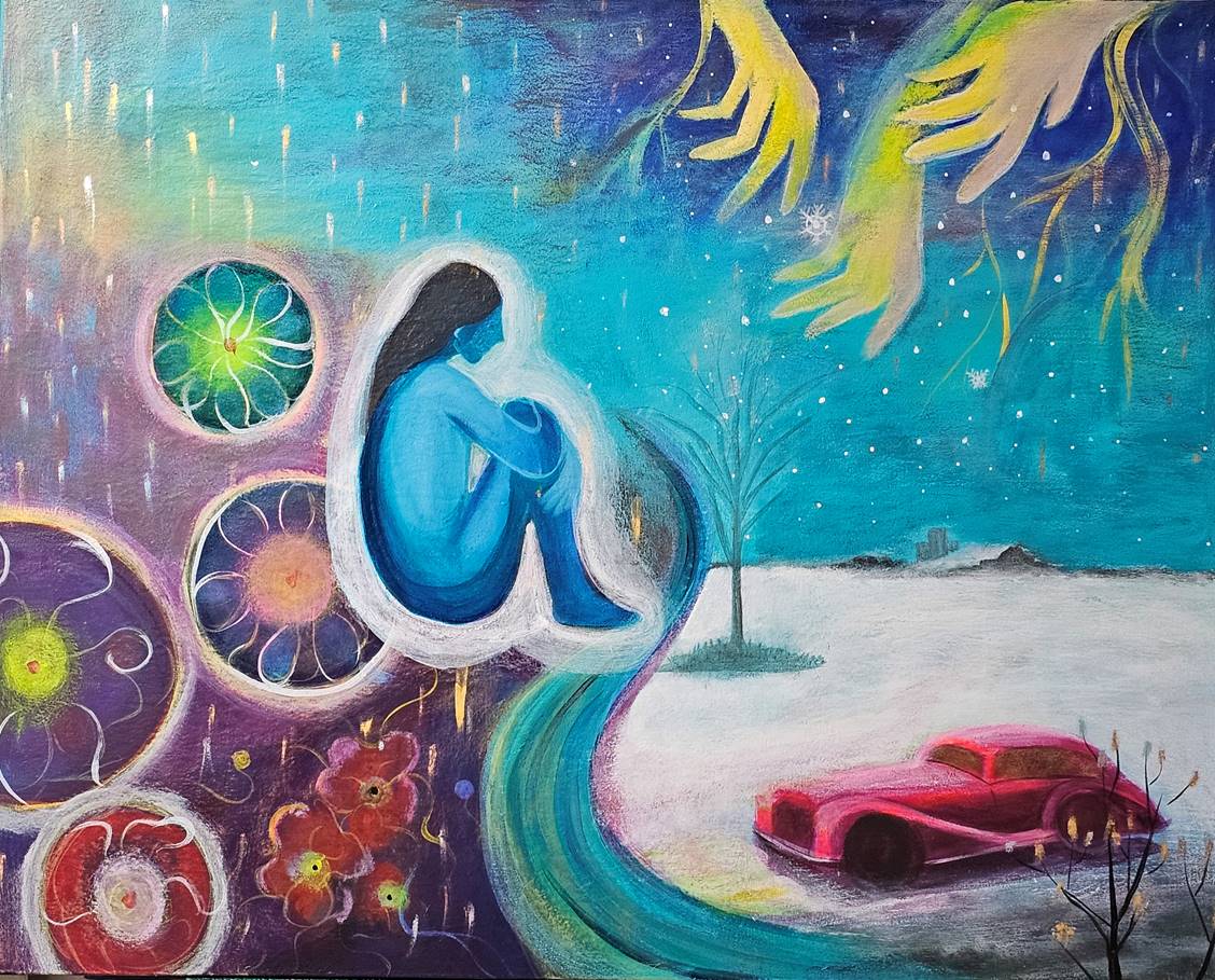 나순단 작품 이미지 : 눈내리는 푸른날